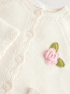 Next Ecru Flower Girl Occasion Cardigan (3mths-7yrs)^ Knitwear|Knitwear