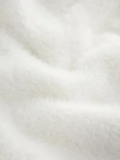 Next Fluffy Short Sleeve Top (3-16yrs) Ecru