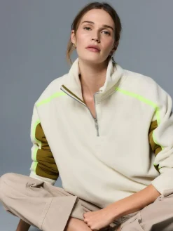 Next Half Zip Fleece with Colourblock Panels^Women Hoodies & Sweatshirts|Coats & Jackets