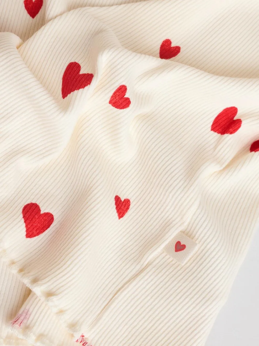 Next Baby Top and Leggings 2 Piece Set (0mths-2yrs) Ecru Hearts