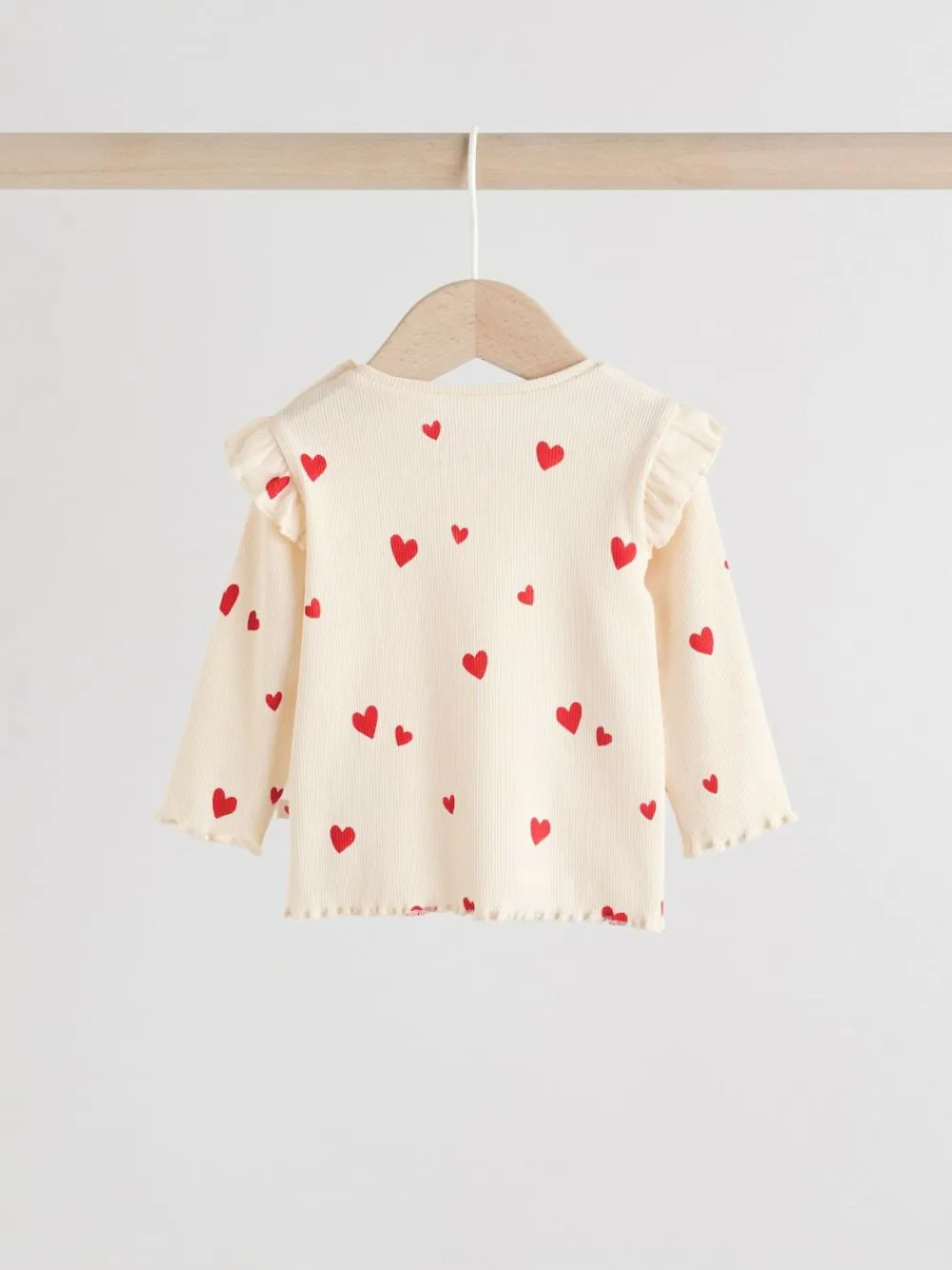 Next Baby Top and Leggings 2 Piece Set (0mths-2yrs) Ecru Hearts