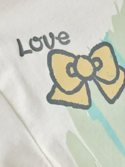 Discount Next Hello Kitty Oversized Graphic Print T-Shirt (3-16yrs) Ecru