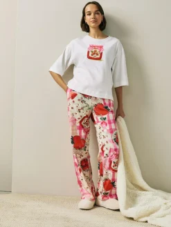 Next Ecru Jam Short Sleeve Pyjamas^Women Pyjamas|All Night & Lounge