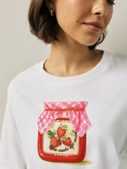 Next Ecru Jam Short Sleeve Pyjamas^Women Pyjamas|All Night & Lounge