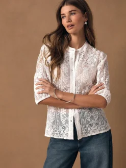 Next Lace Half Sleeve Blouse^Women Blouses & Shirts