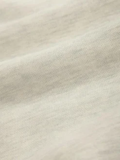 Sale Next Ecru Marl Quarter Zip Cotton Rich Jersey Sweatshirt