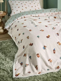 Outlet Next Ecru Mini Hamish Fleece Throw