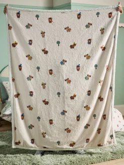 Outlet Next Ecru Mini Hamish Fleece Throw