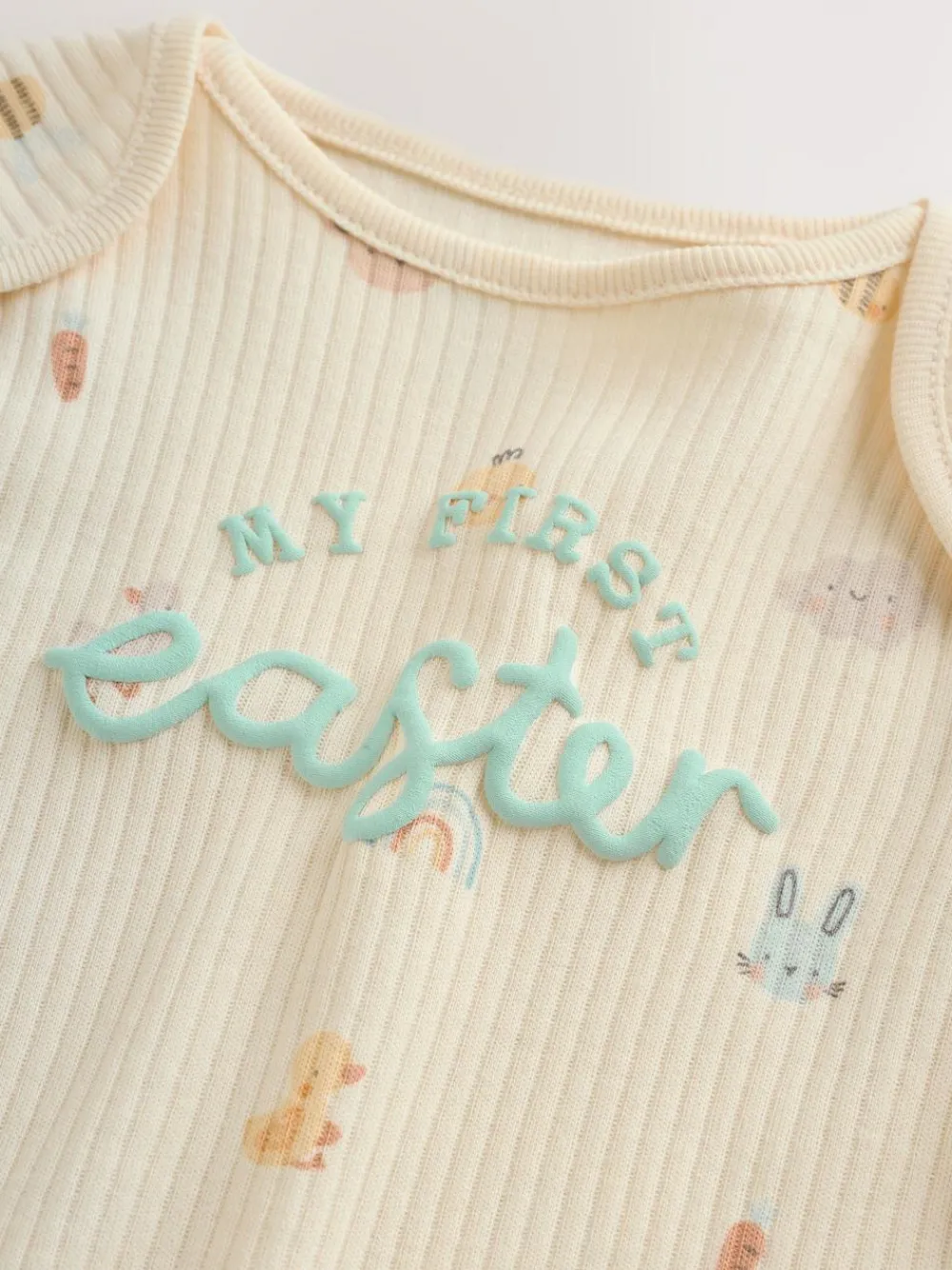 Best Next Ecru My First Easter Long Sleeve Baby Bodysuit