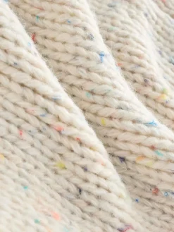 Next Ecru Neppy Soft Touch Chunky Knit Cardigan