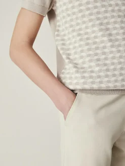 Discount Next Ecru Neutral Skinny Fit Stretch Chino Trousers (3-17yrs)