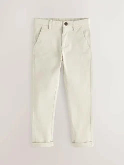 Discount Next Ecru Neutral Skinny Fit Stretch Chino Trousers (3-17yrs)