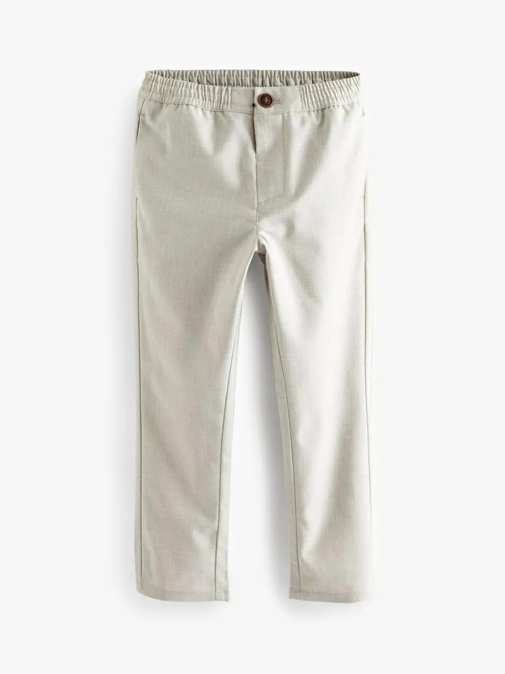 Next Ecru Neutral Smart Linen Blend Trousers (3-16yrs)^BOY Pants & Chinos