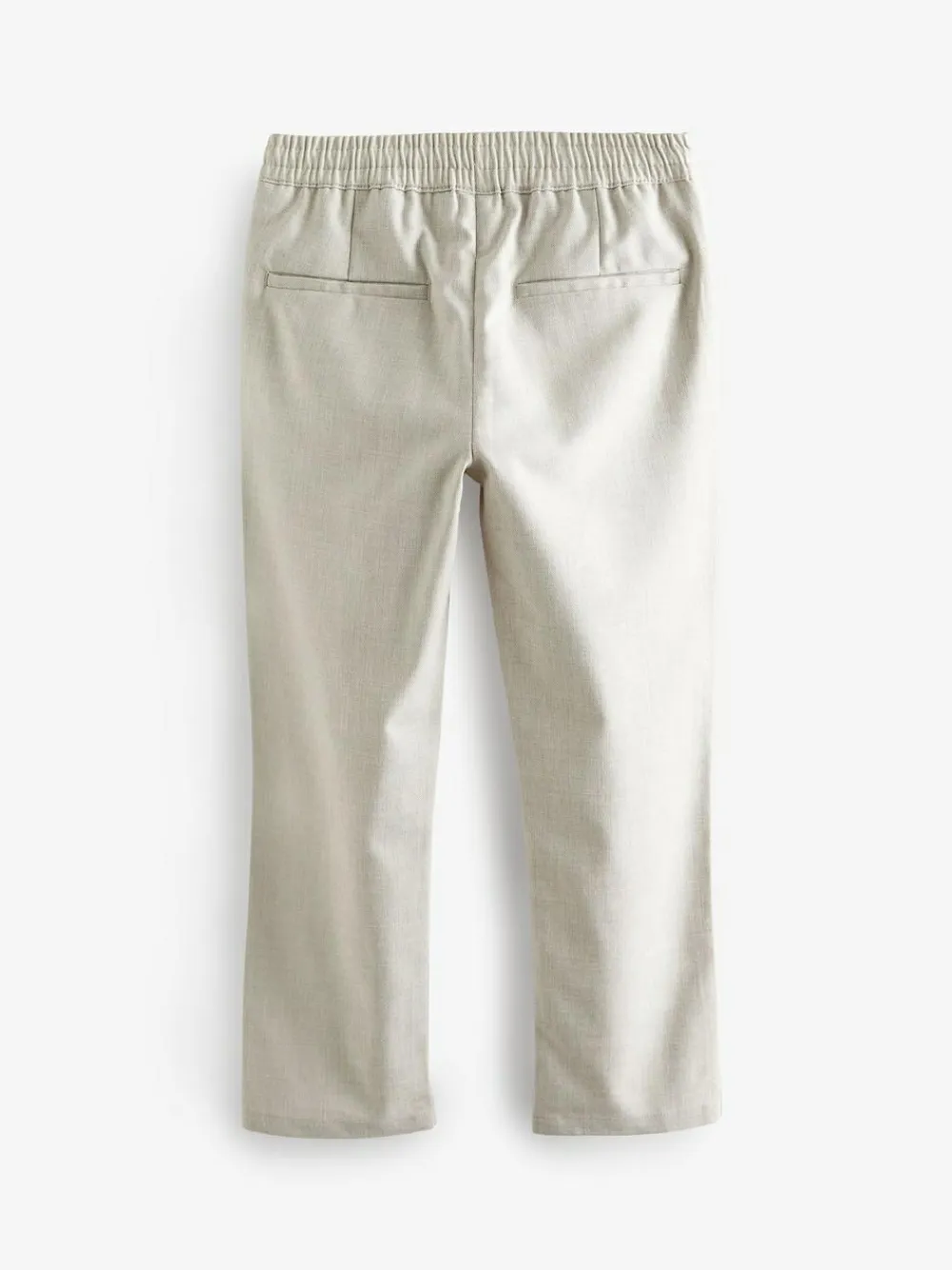 Next Ecru Neutral Smart Linen Blend Trousers (3-16yrs)^BOY Pants & Chinos