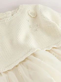 Next Ecru Occasion Dress (3mths-10yrs)^ Baby Girls|Knitwear