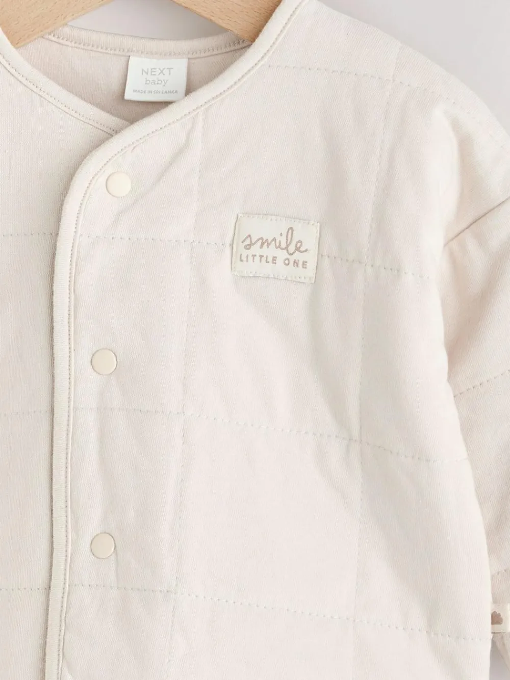 Hot Next Ecru Quilted Milk Club Baby Jacket