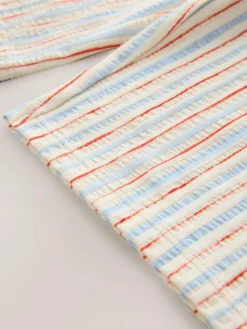 Hot Next Ecru Red & Blue Stripe Wide Leg Trousers (3mths-7yrs)