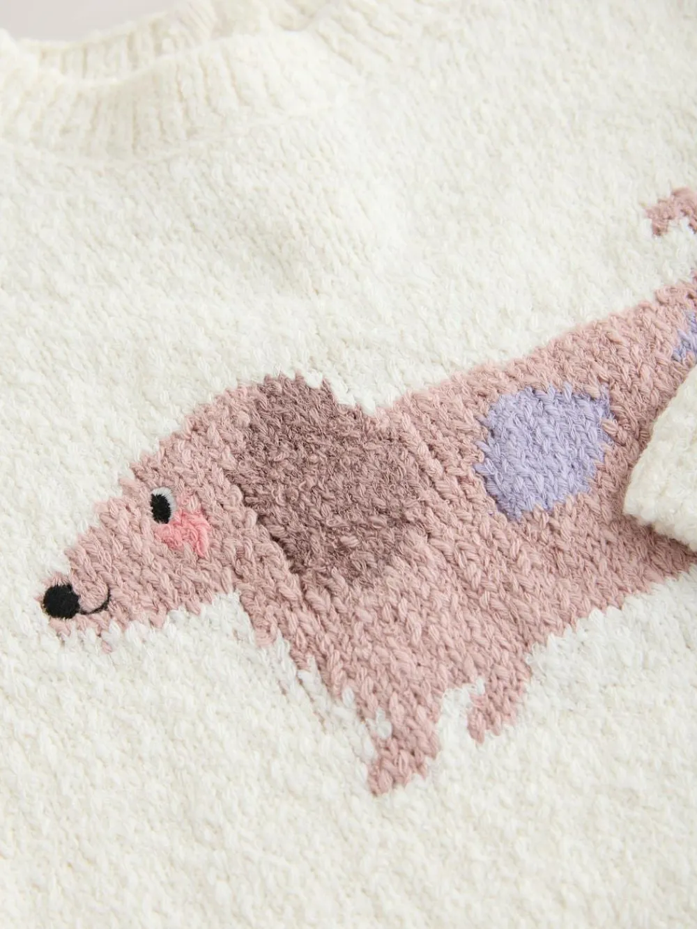 Next Ecru Sausage Dog Jumper (3mths-7yrs)^ Knitwear|Knitwear