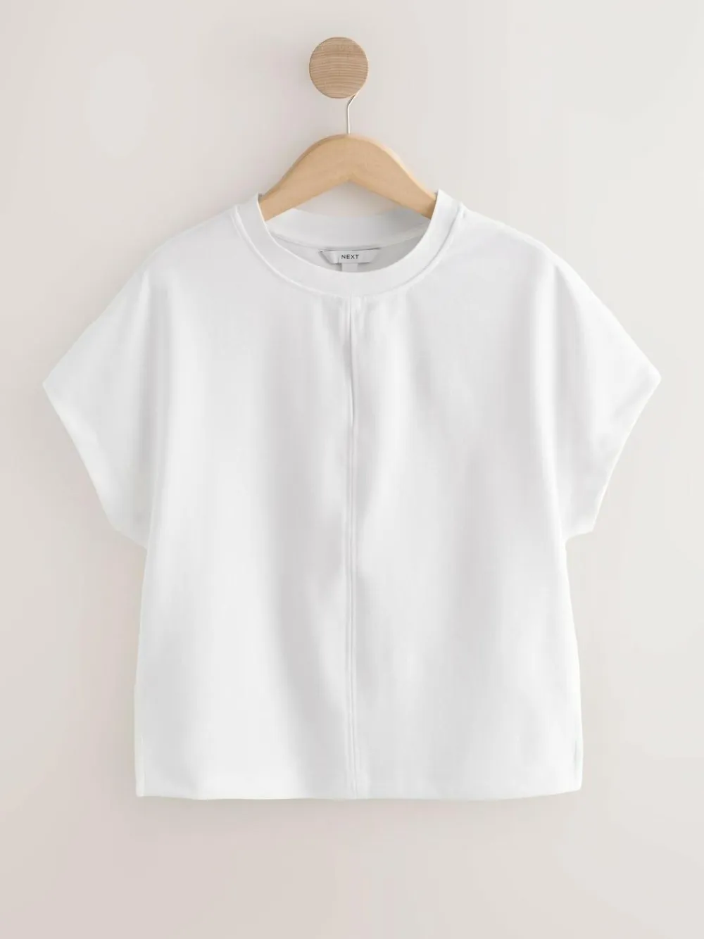 Next Short Sleeve Keyhole Crew Neck Top^Women Tops & T-Shirts|Blouses & Shirts