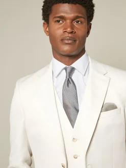 Clearance Next Ecru Slim Fit Textured Suit Jacket