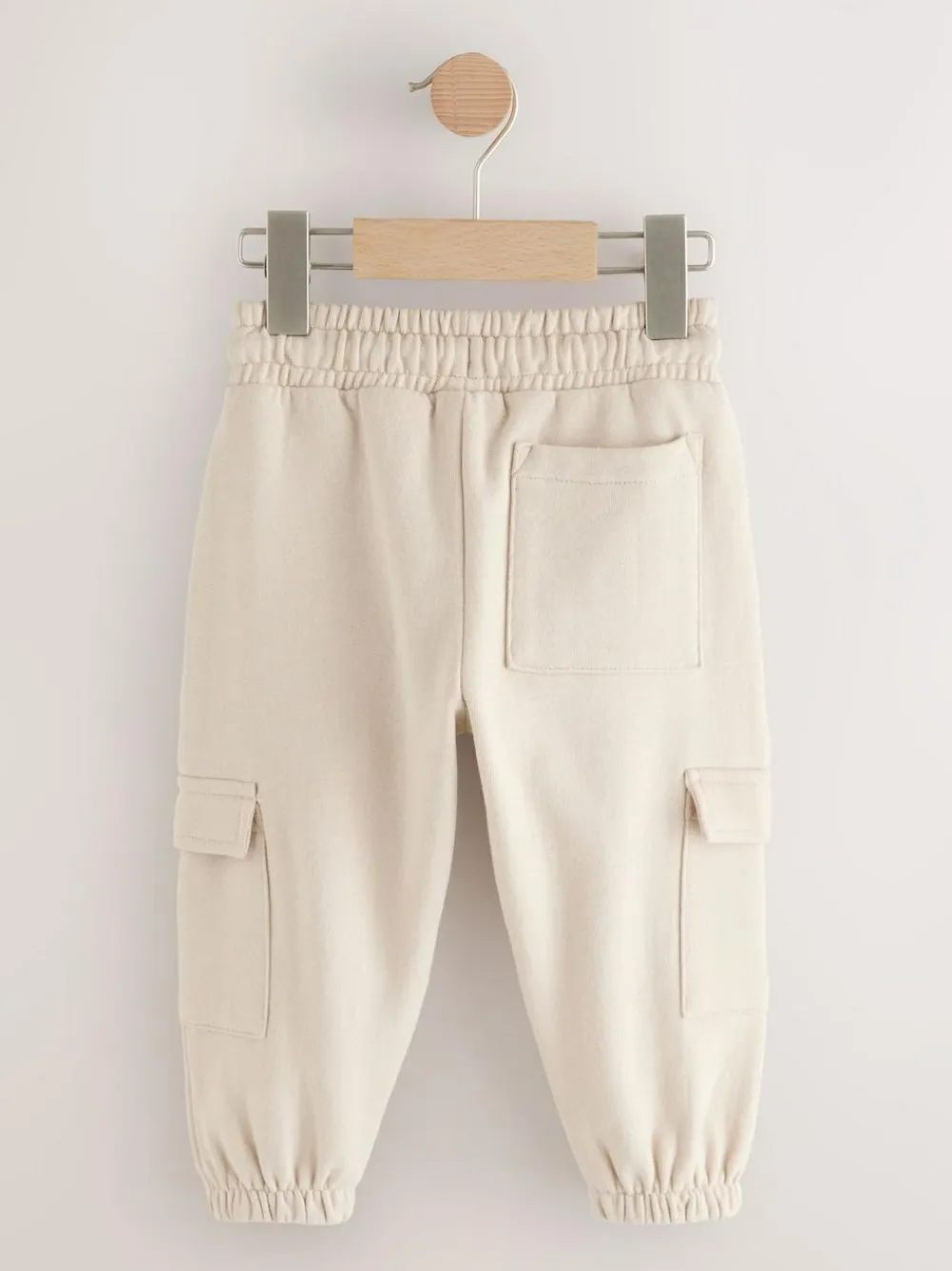 Clearance Next Soft Touch Jersey Utility Joggers (3mths-7yrs) Ecru