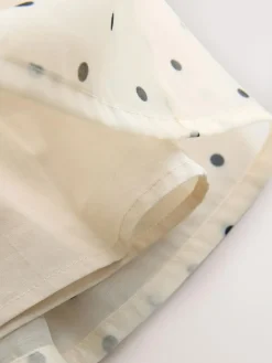 Online Next Ecru Spot Bow Dress (3mths-8yrs)