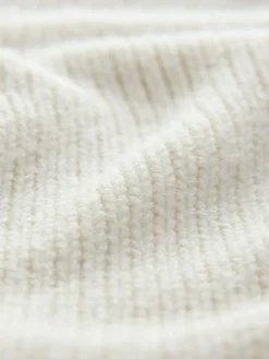 Discount Next Stand Neck Chunky Knit Jumper With Wool Ecru