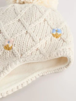 Next Ecru Trapper Hat (3mths-13yrs)^ Hats|Hats, Gloves & Scarves