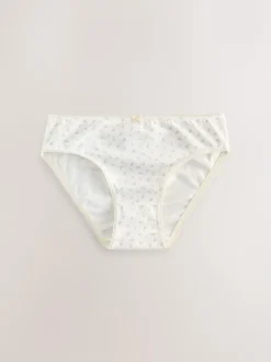 New Next Bikini Briefs 5 Pack (1.5-16yrs) Ecru White