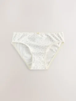 New Next Bikini Briefs 5 Pack (1.5-16yrs) Ecru White