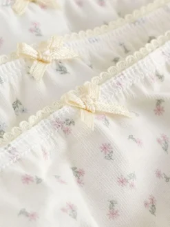 New Next Bikini Briefs 5 Pack (1.5-16yrs) Ecru White