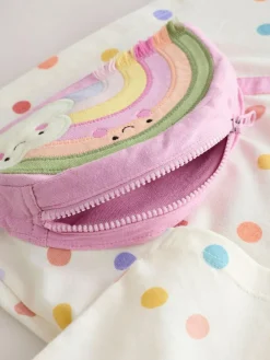Next Ecru White Rainbow Long Sleeve Bag Top (3mths-7yrs)^ Tops|Tops