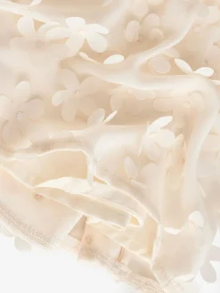 Next Short Sleeve 3D Flowers Dress (3mths-8yrs) Ecru White