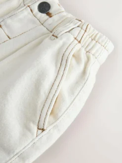 Next Ecru Wide Leg Jeans (3mths-7yrs)