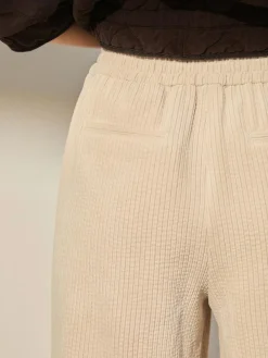 Next Ecru Wide Leg Soft Cord Trousers^Women Nightwear|Pants