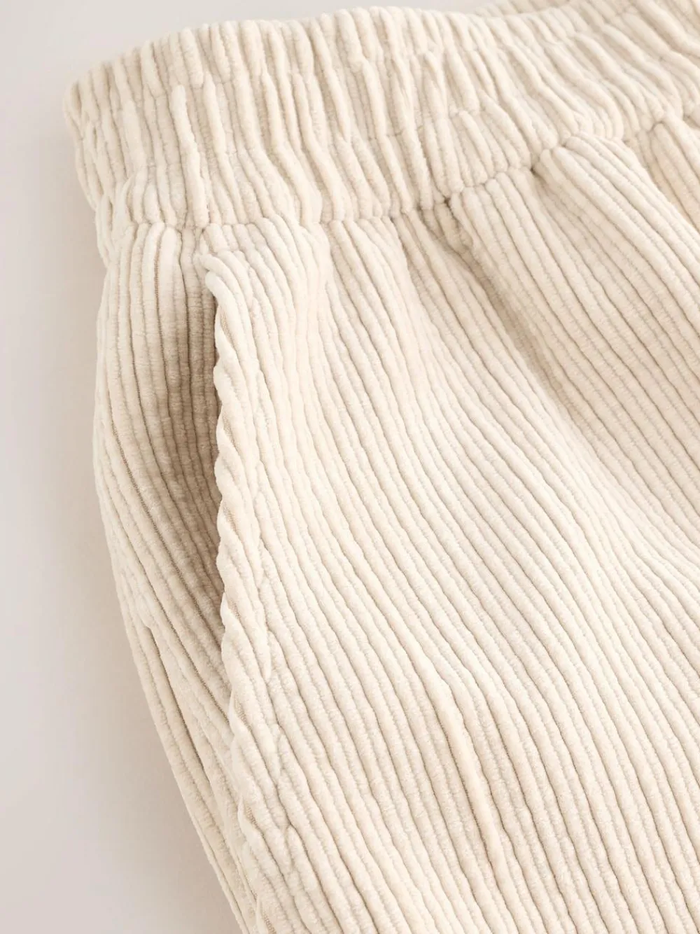 Next Ecru Wide Leg Soft Cord Trousers^Women Nightwear|Pants