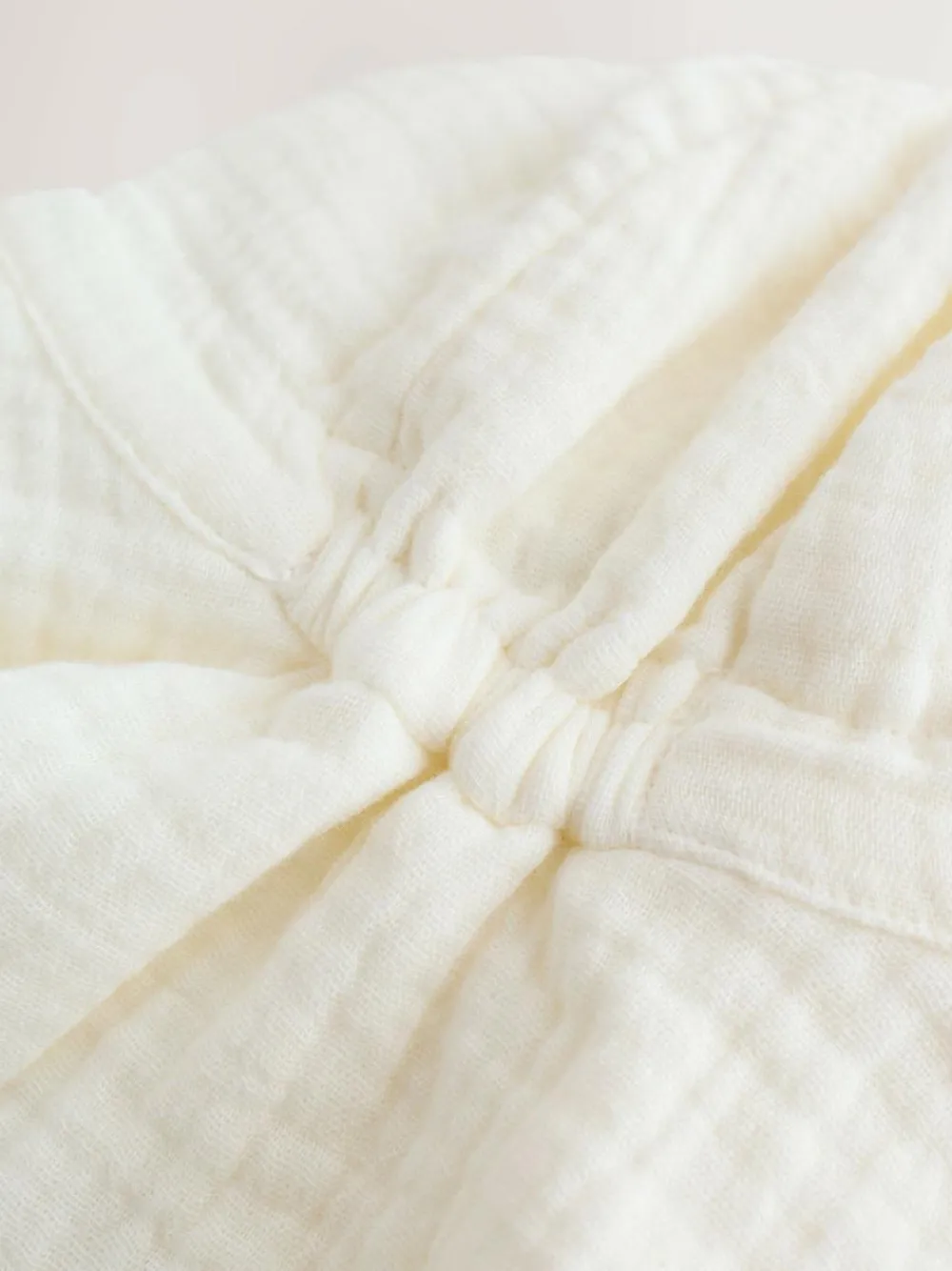 Next Ecru Woven Crinkle Baby Bucket Hat (0mths-2yrs)^ Hats & Scratch Mitts|Newborn Accessories