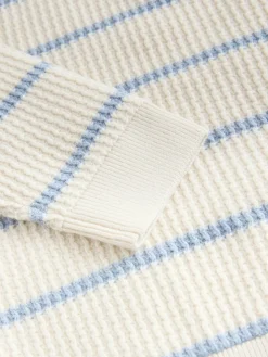 Next Knitted Stripe Henley Jumper (3mths-7yrs)^BOY Knitwear|Knitwear