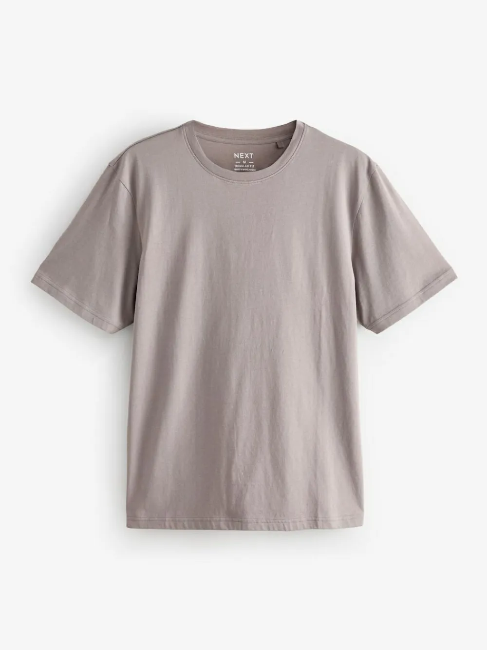 Next Ecru/Blue/Green/Neutral Mushroom/Grey/Stone Regular Fit Essential Cotton T-Shirts 6 Pack^ Nightwear|Tops & T-Shirts