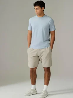 Next Ecru/Blue/Green/Neutral Mushroom/Grey/Stone Regular Fit Essential Cotton T-Shirts 6 Pack^ Nightwear|Tops & T-Shirts