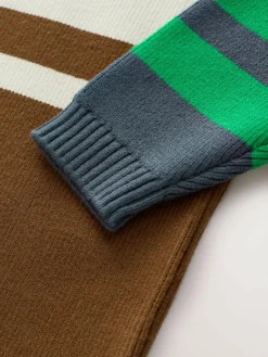 Next Ecru/Brown Knitted Jumper (3mths-7yrs)^BOY Knitwear|Knitwear