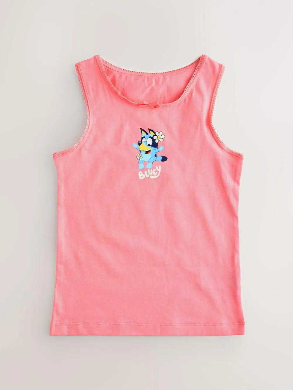 Best Next Ecru/Pink Bluey Vests 3 Pack (1.5-8yrs)