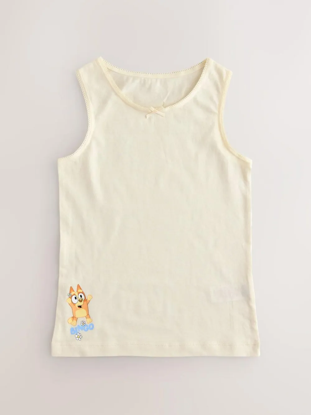 Best Next Ecru/Pink Bluey Vests 3 Pack (1.5-8yrs)