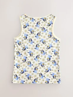 Best Next Ecru/Pink Bluey Vests 3 Pack (1.5-8yrs)