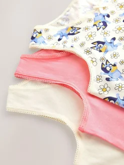 Best Next Ecru/Pink Bluey Vests 3 Pack (1.5-8yrs)