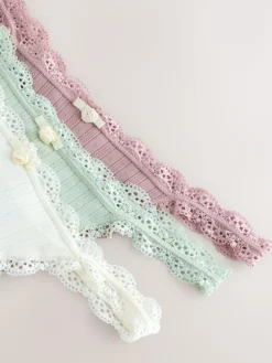 Next Ecru/Pink Thong Seamfree Pointelle Knickers 3 Pack^Women Panties|All Lingerie