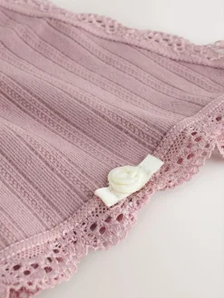 Next Ecru/Pink Thong Seamfree Pointelle Knickers 3 Pack^Women Panties|All Lingerie