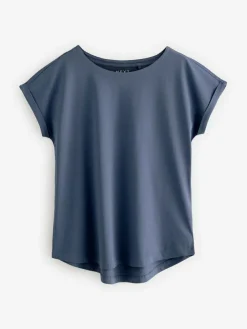 New Next Cap Sleeve T-Shirts 5 Pack Ecru/Taupe/Brown/Blue/Yellow