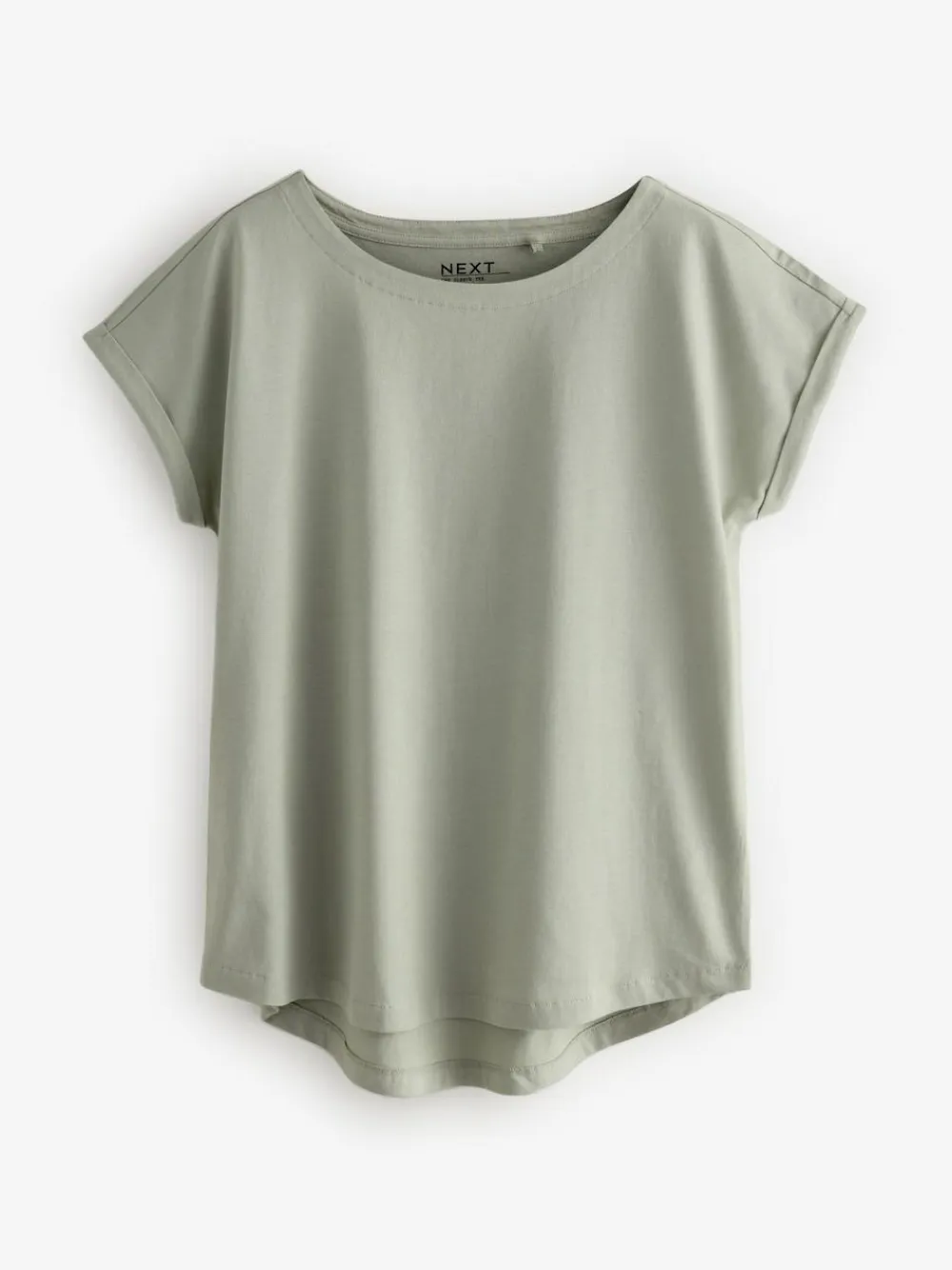 New Next Cap Sleeve T-Shirts 5 Pack Ecru/Taupe/Brown/Blue/Yellow