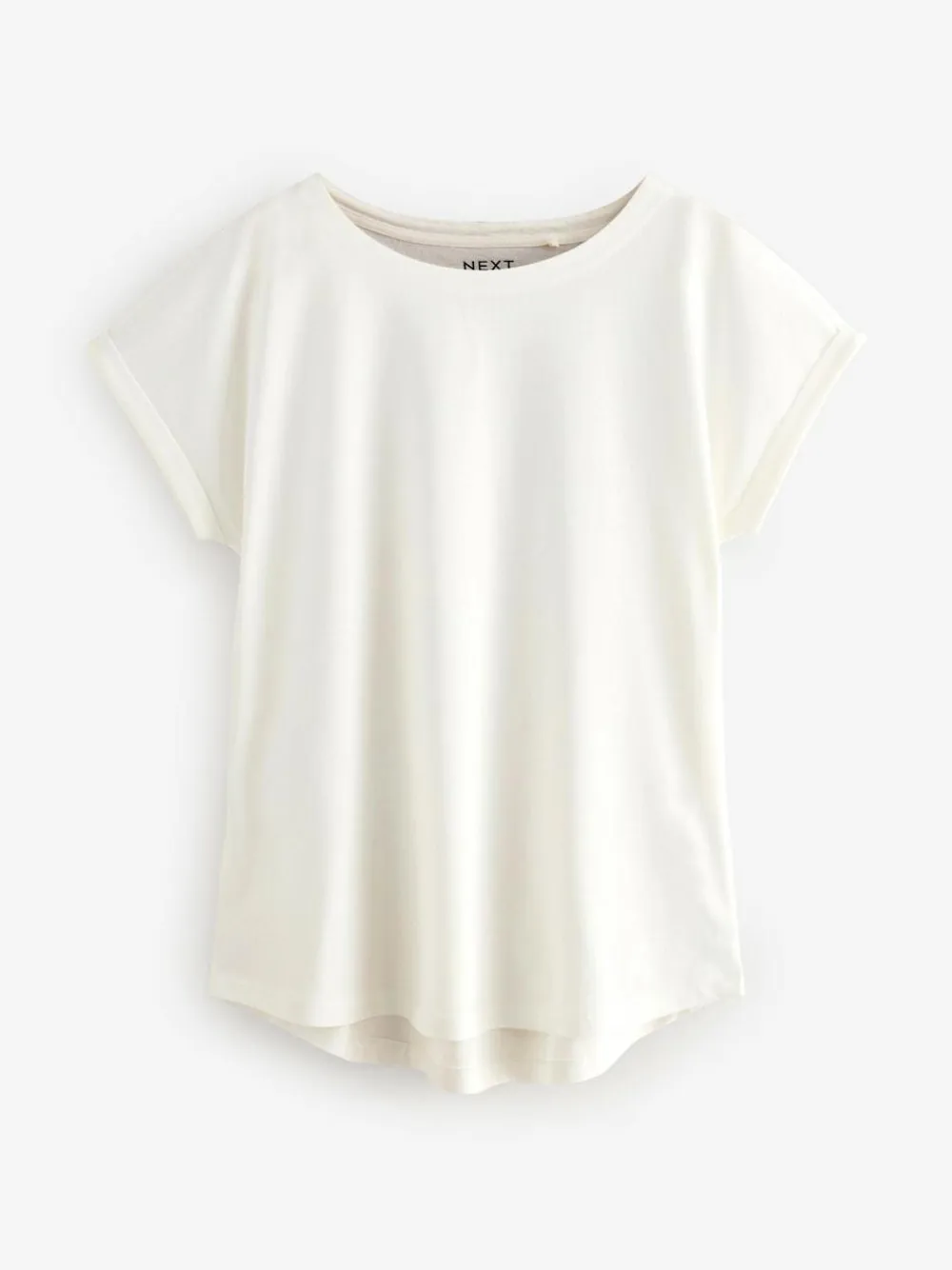 New Next Cap Sleeve T-Shirts 5 Pack Ecru/Taupe/Brown/Blue/Yellow